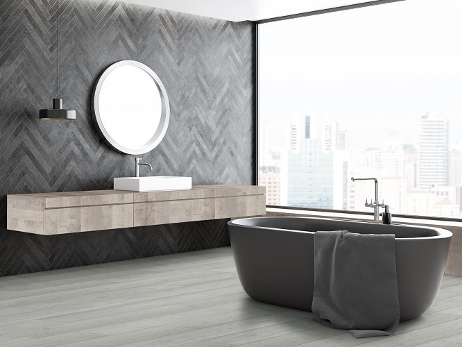 Wodoodporny panel podłogowy Alkemi R063 XL idealny do łazienek