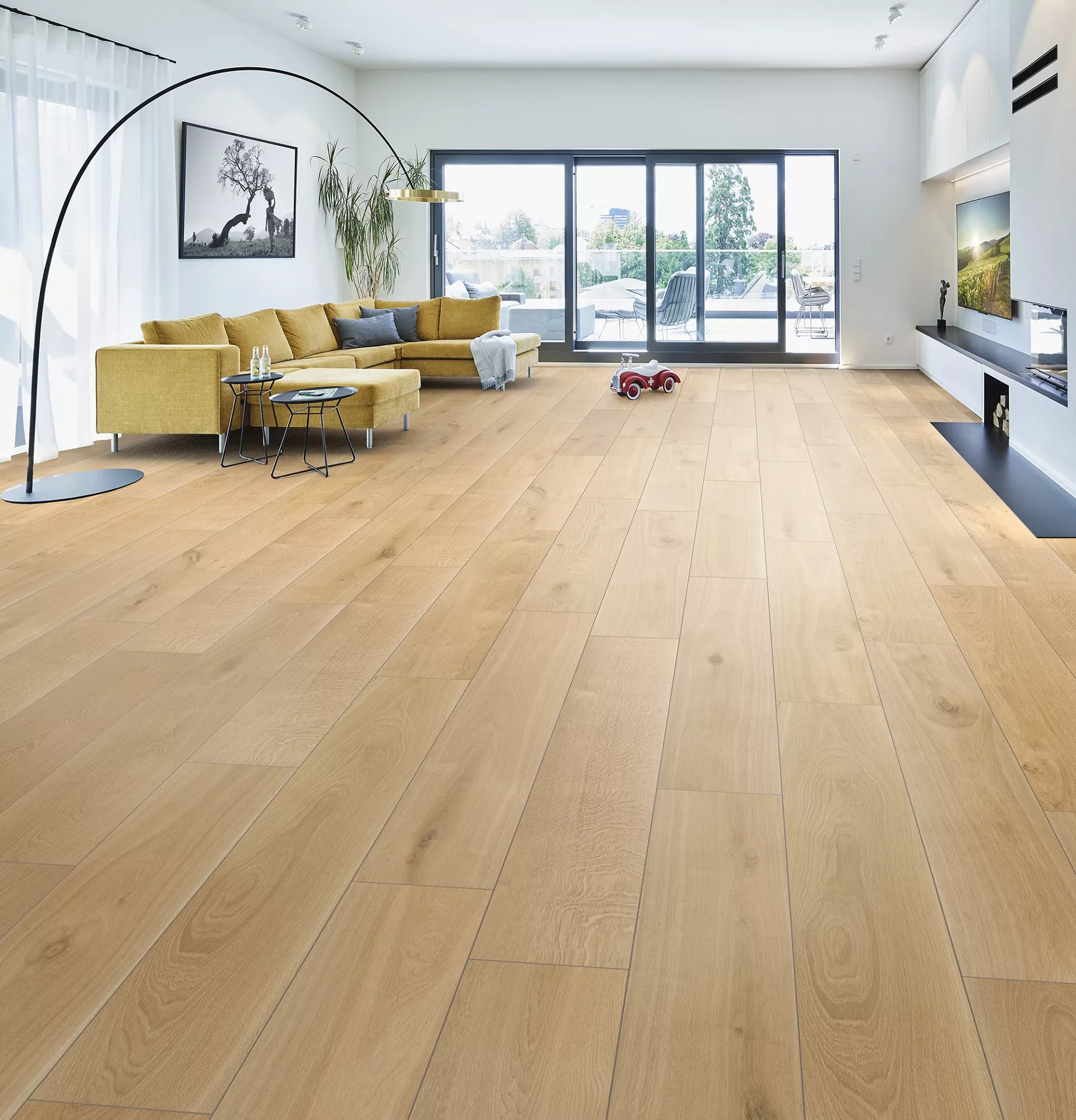 Eleganckie panele do salonu odporne na zarysowania Sculpta R066 XL