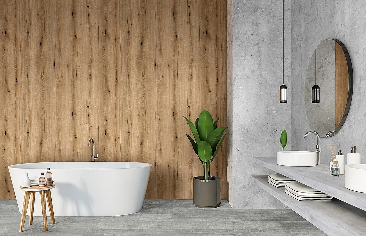 Klimatyczne oświetlenie łazienki w stylu spa