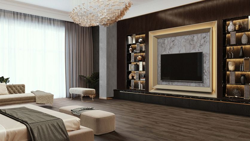 Aranżacja sypialni w stylu glamour