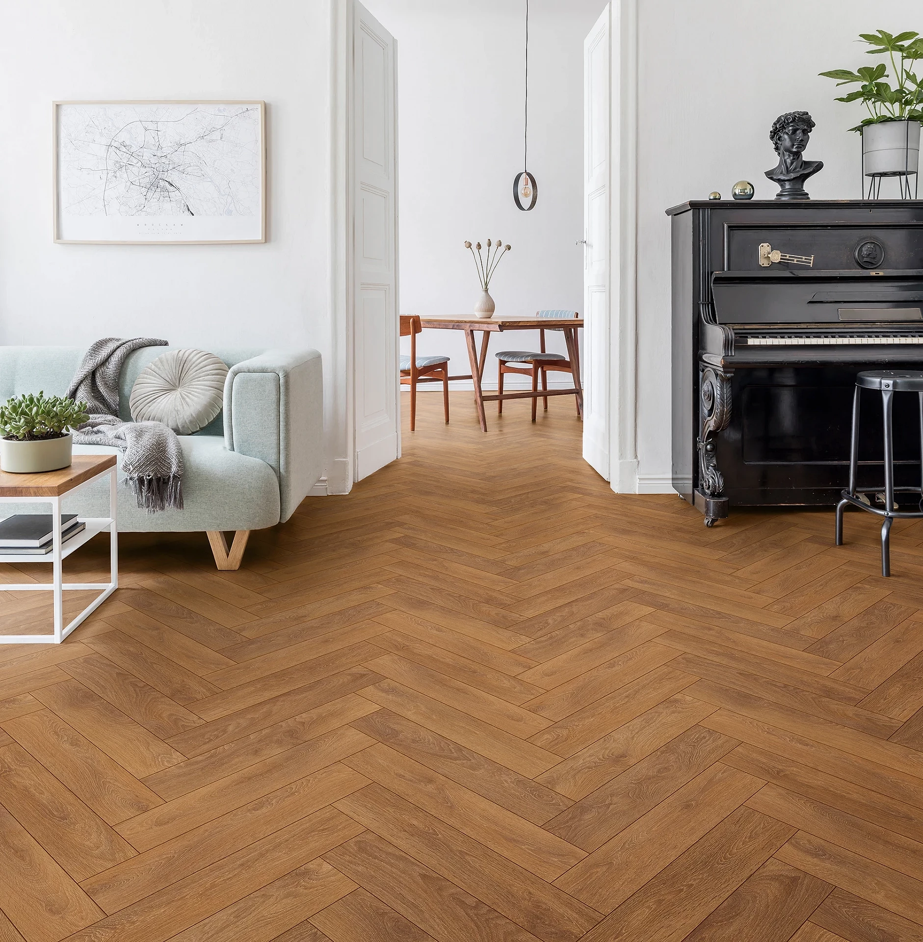 Panel podłogowy Harlech Oak Herringbone