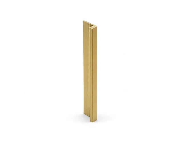 Listwa aluminiowa do wodoodpornych płyt Rocko Tiles - profil zakończeniowy Slim (złoty)