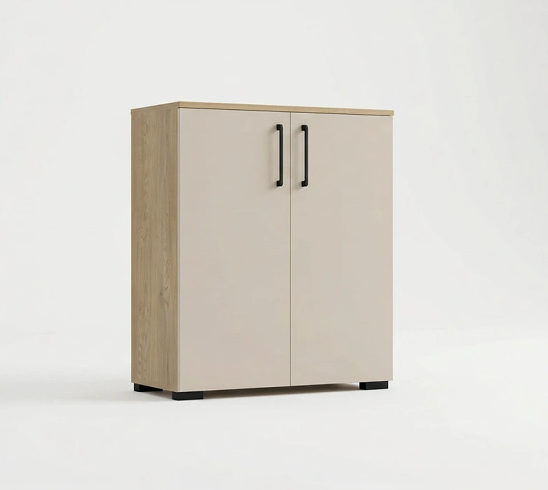 Niska komoda dwudrzwiowa z przegrodą Hamal